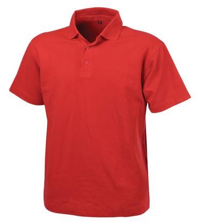 Dassy polo shirt leon katoen rood l