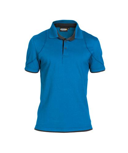 Dassy polo orbital azuurblauw grijs 4xl