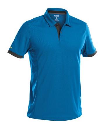 Dassy polo traxion azuurblauw grijs xl