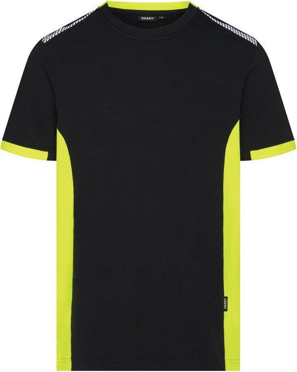 Dassy polo veracruz nachtblauw fluogeel m