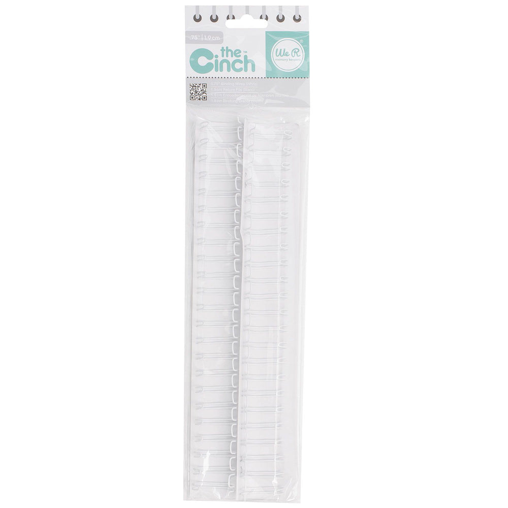 We r makers • cinch binding wires 1,9cm white