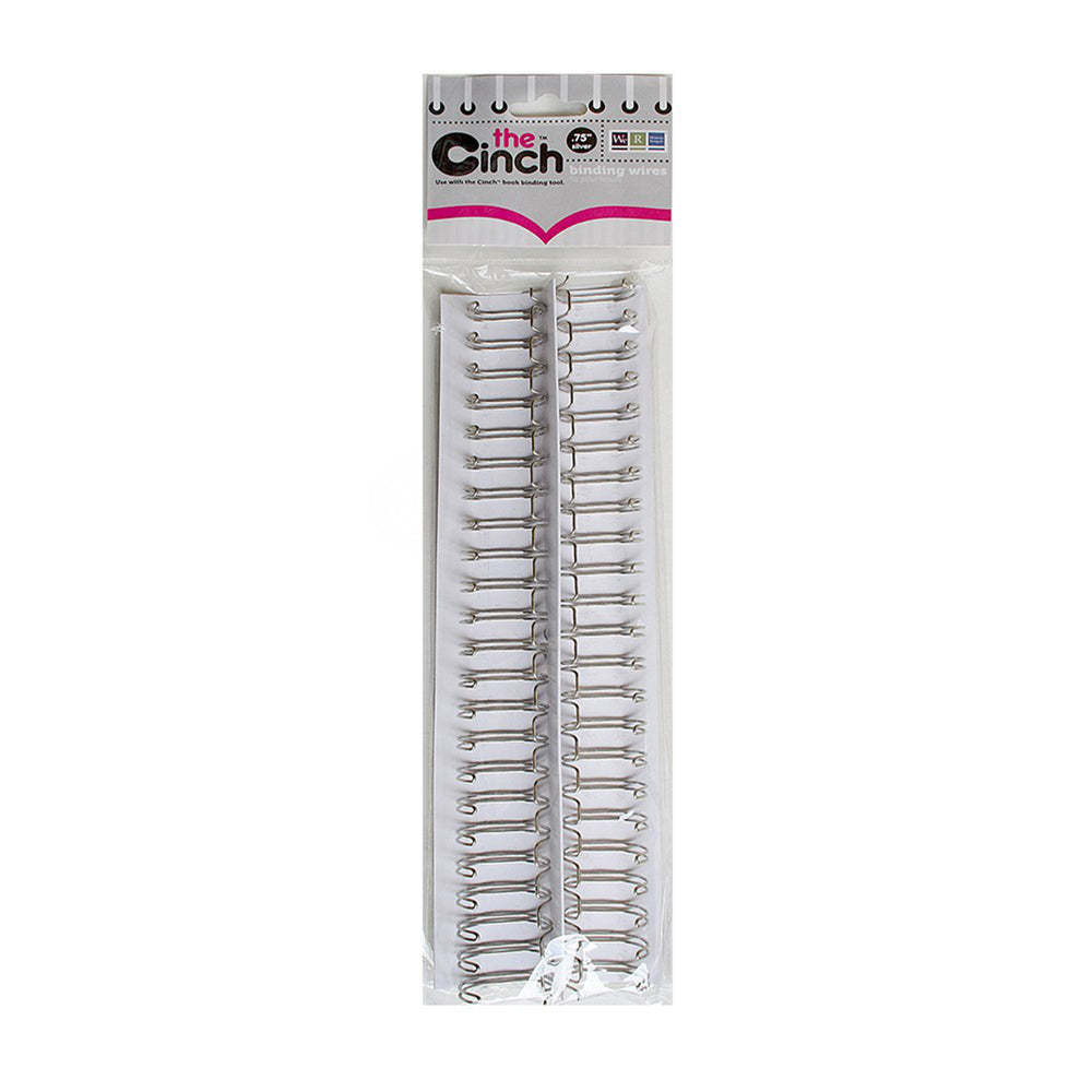 We r makers • cinch binding wires 1,9cm silver