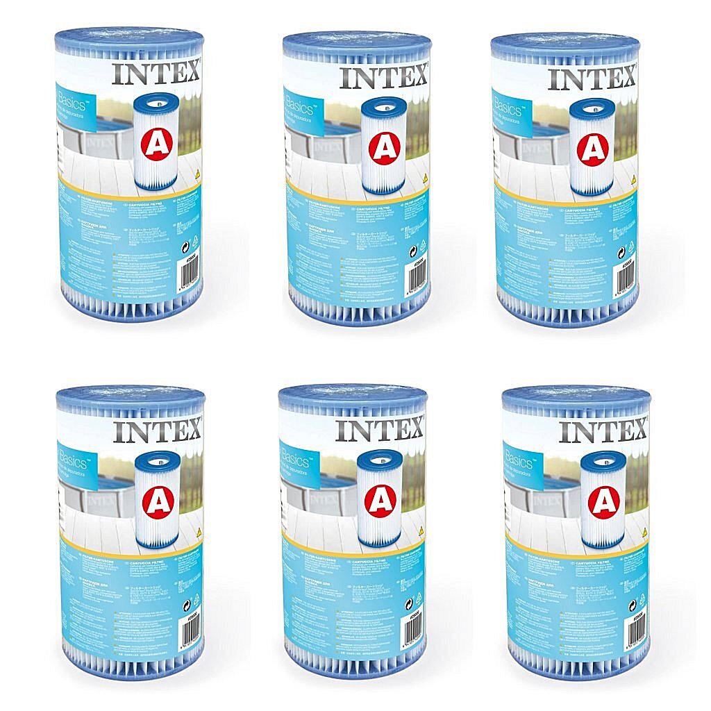 Intex 29000 filter cartridge type a 6 stuks voor zwembad 244 305 366 cm