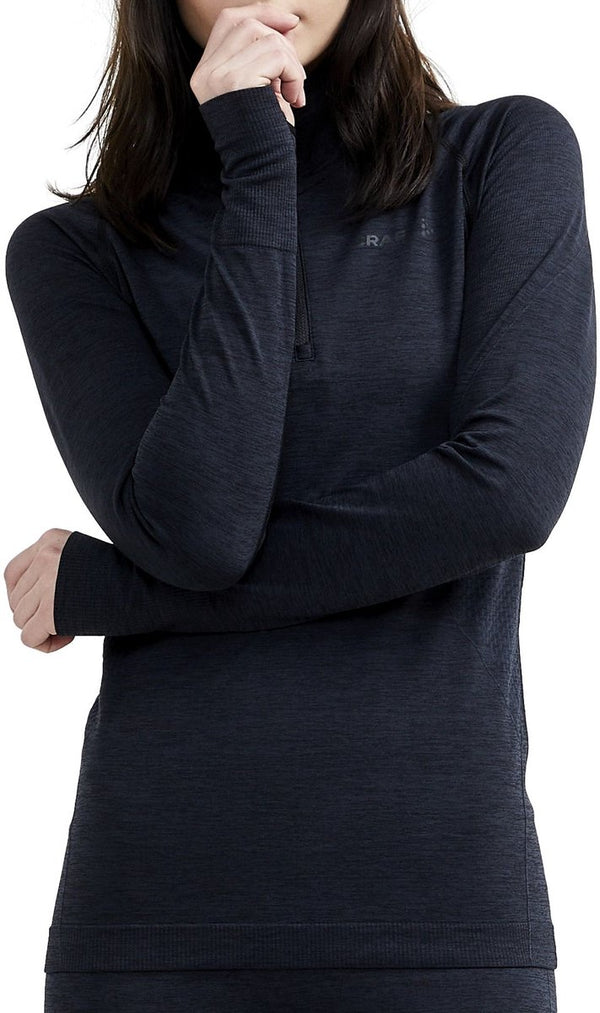 Craft core dry active comfort hz w dames thermoshirt - zwart xs