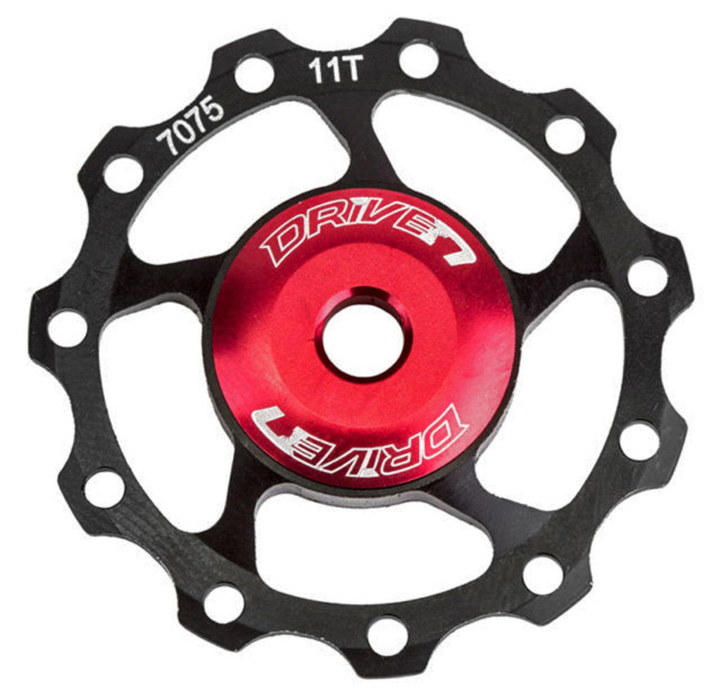 Roue de dérailleur SunRace 11T SP880 alliage céramique rouge