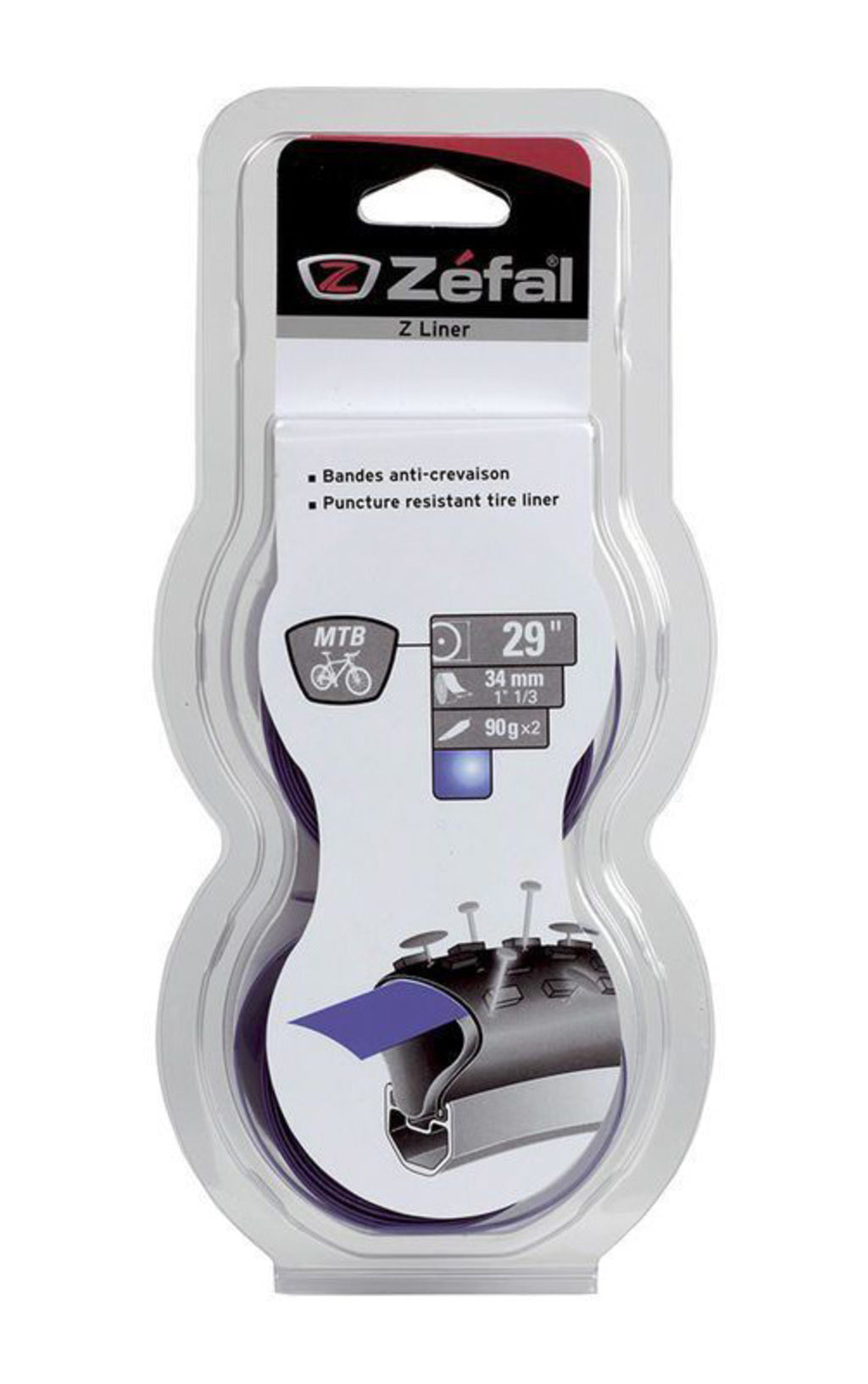 Zefal antilek tape zef z liner 34mm bl set a 2