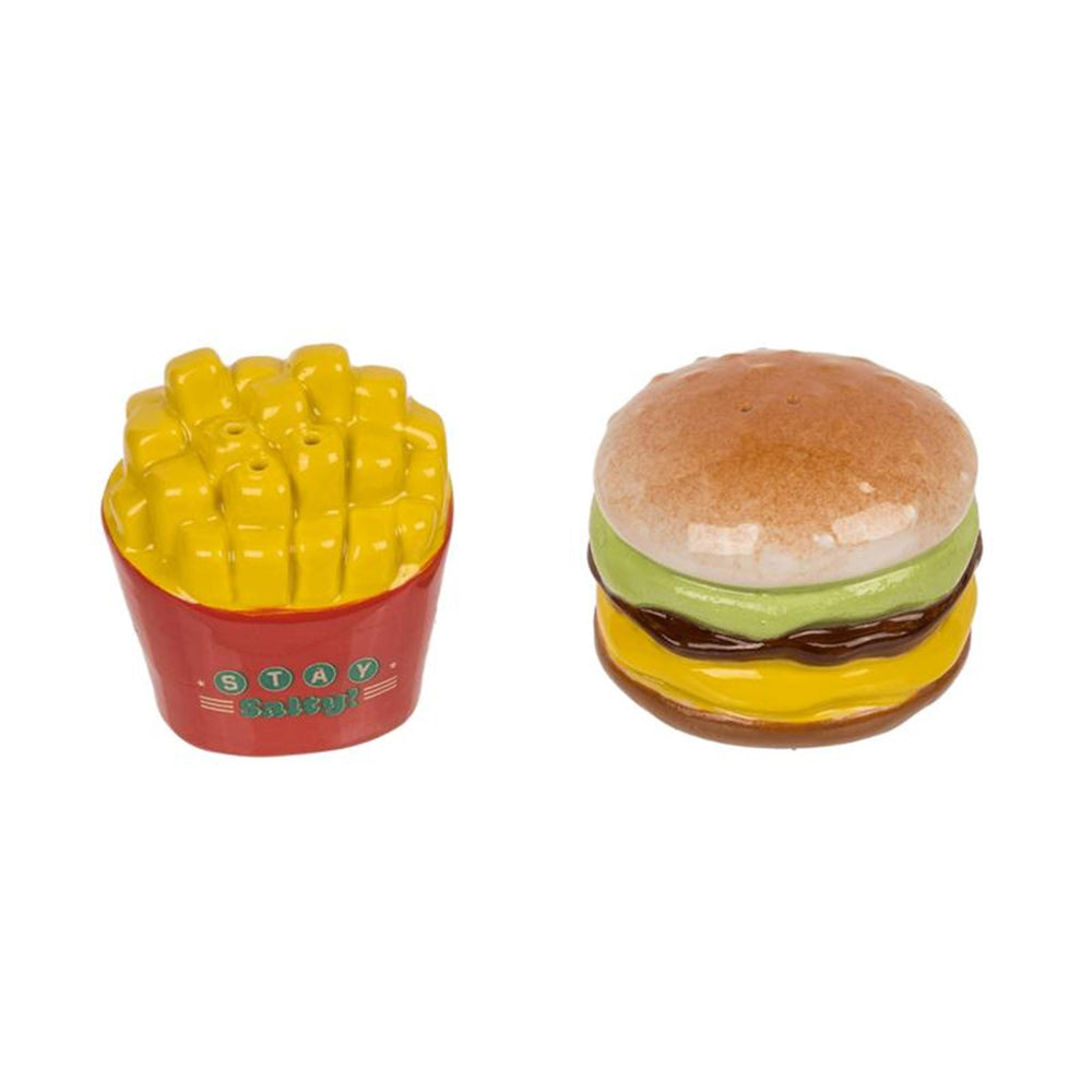 Ootb peper zoutstel burger fries in doosje 5,5x5,5x4,5cm