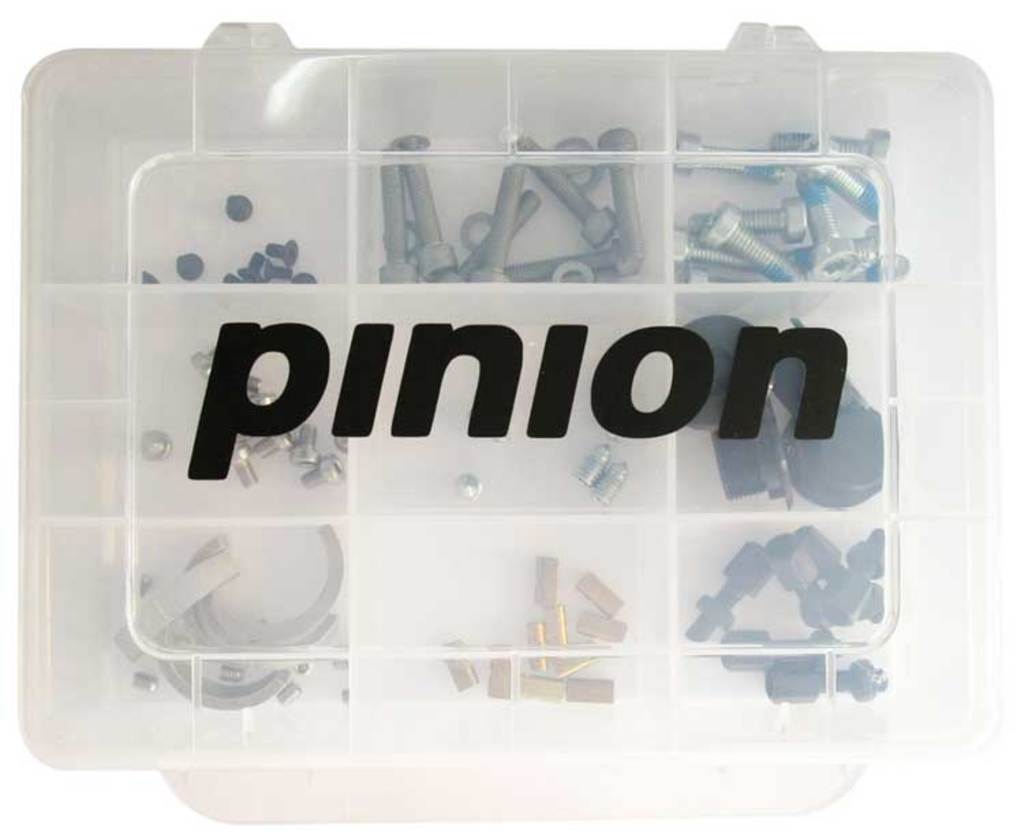 Pinion versd pin onderdelen box