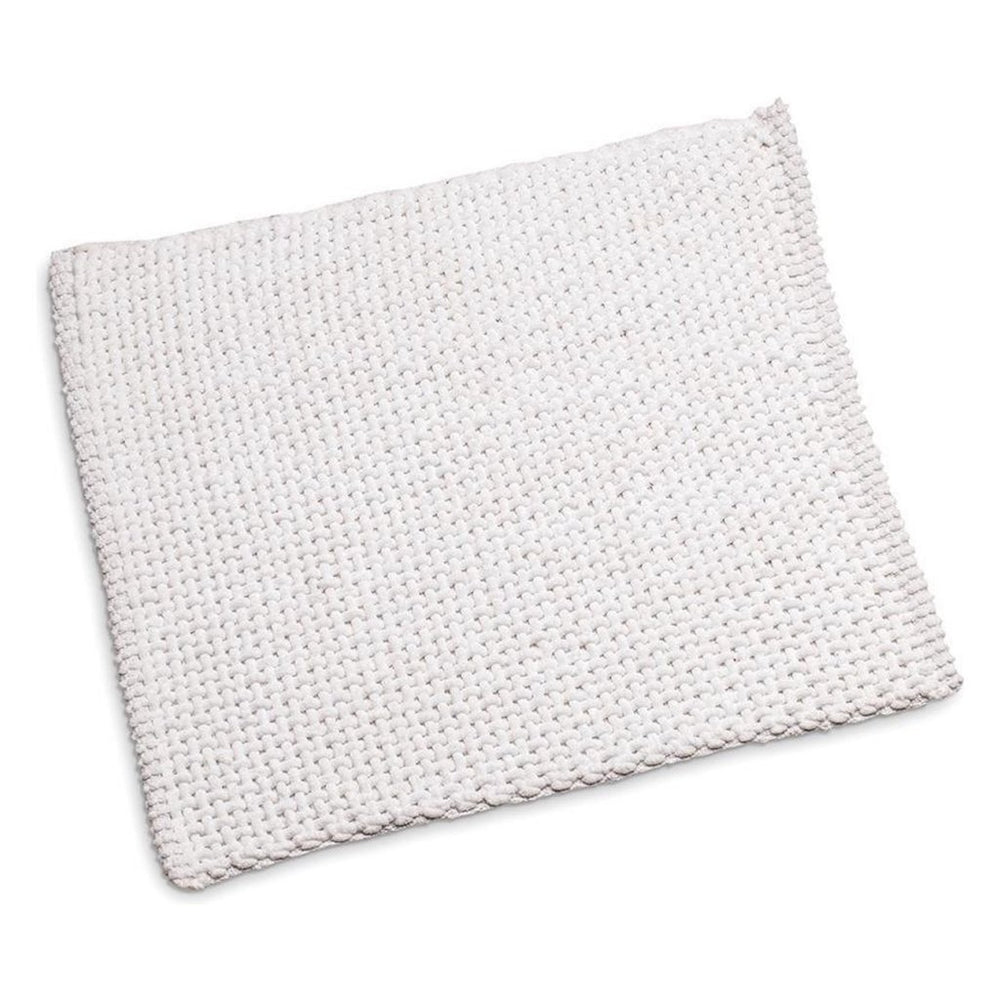 Wicotex klassieke gevlochten bidetmat 50x60 cm wit