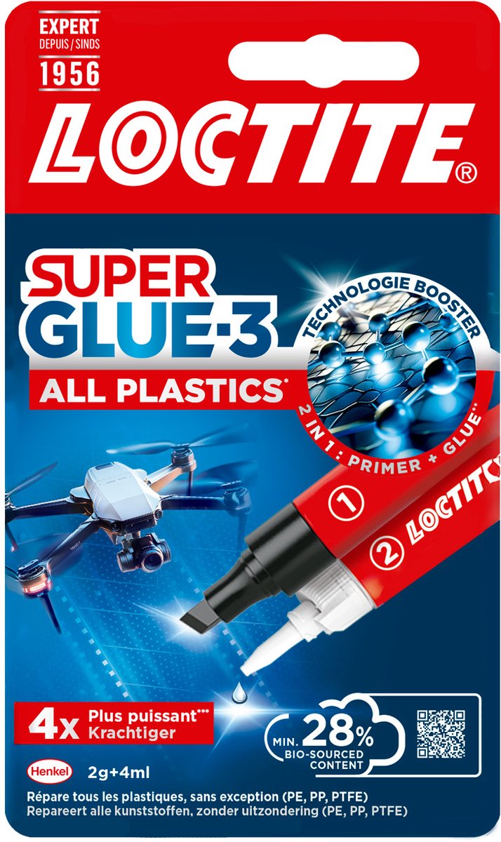 Loctite 1069855 - all plastics 2 g + 4ml | 6 stuks