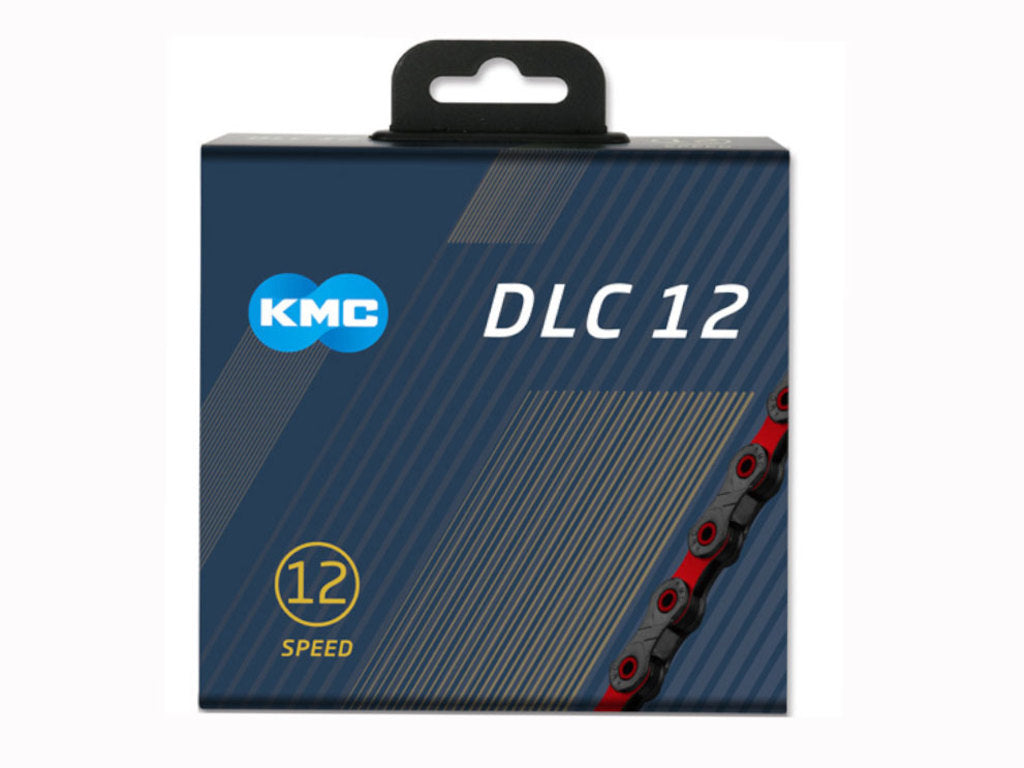 KMC Fietsketting DLC ​​12 126 schakels - Rood Zwart - 272g