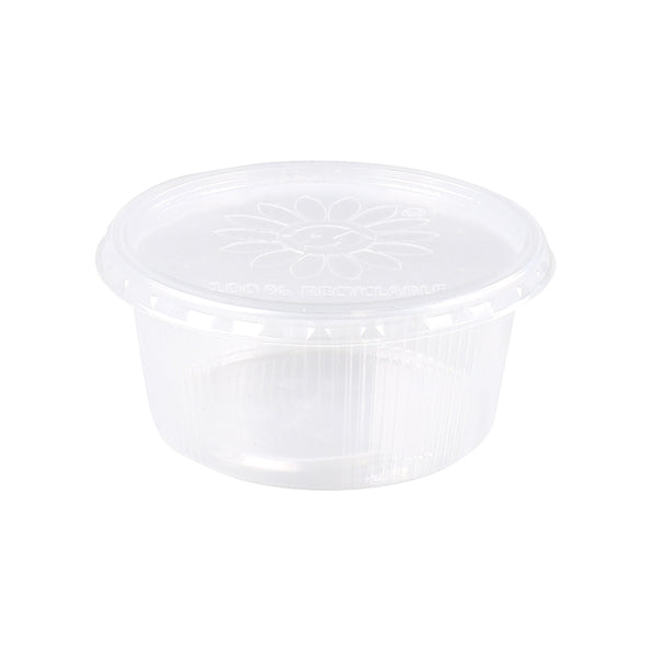 Plastic bak + deksel helder (250x 250cc)