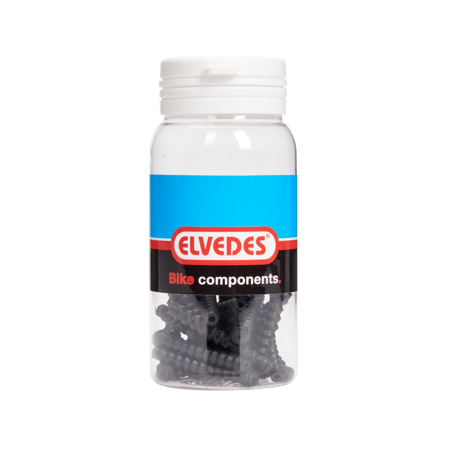 Elvedes rubberen balgjes zwart 0,8-1,2mm. 25 stuks in pot