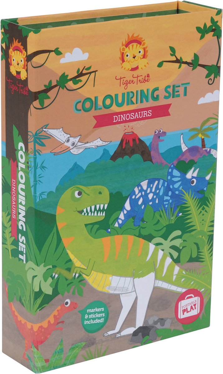 Selecteer kleurset - dinosaurus