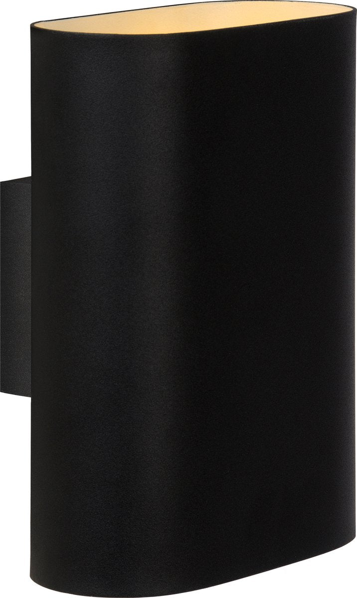 Lucide ovalis - wandlamp - 2xe14 - zwart