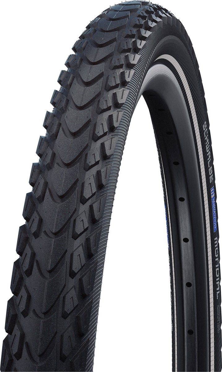 Buitenband Schwalbe 28-1.60 (42-622) Marathon Mondial Evol. zwart vouwband reflectie