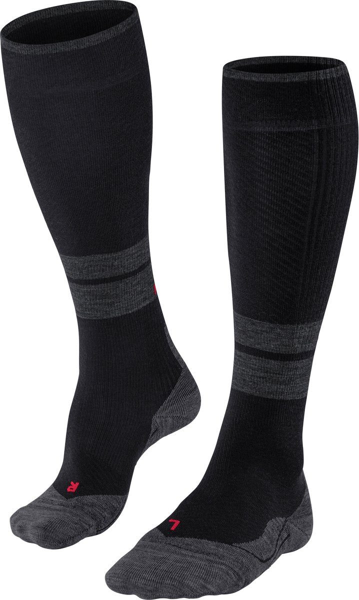 Falke tk energy met compressie wol functioneel materiaal wandelsokken dames zwart - maat 35-38 w1