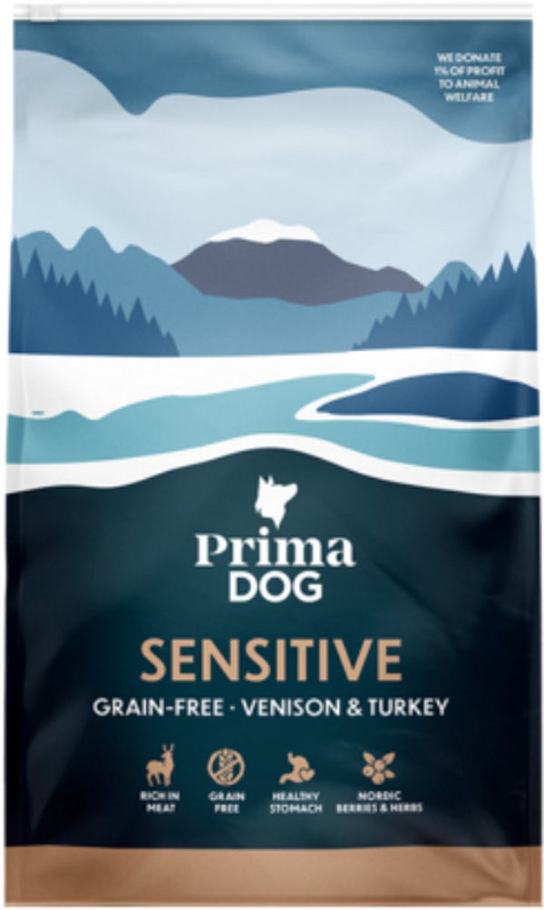 Primadog hondenvoer hert kalkoen - graanvrij - 3 kilo