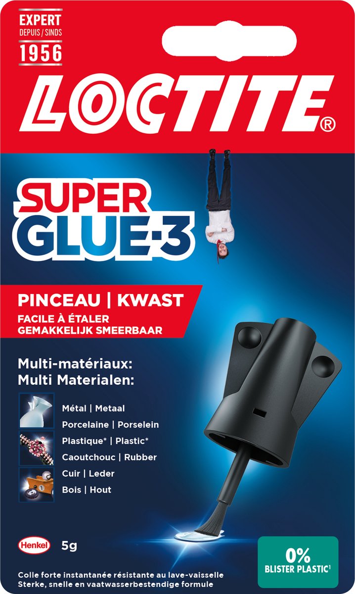 Loctite brush 5 g high precision | ideaal aanbrengen met kwast | high precision secondelijm | seconde lijm voor universele toepassing | seconden lijm, multilijm alleslijm | hobby| reparatiesecondelijm.