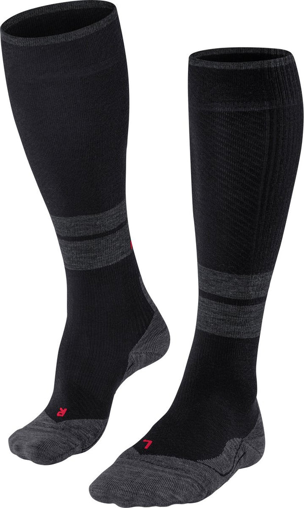 Falke tk energy met compressie wol functioneel materiaal wandelsokken dames zwart - maat 39-42 w1 39-42