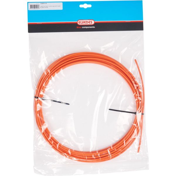 Elvedes rem buitenkabel 5mm (10m)oranje liner 1125tef-9-10