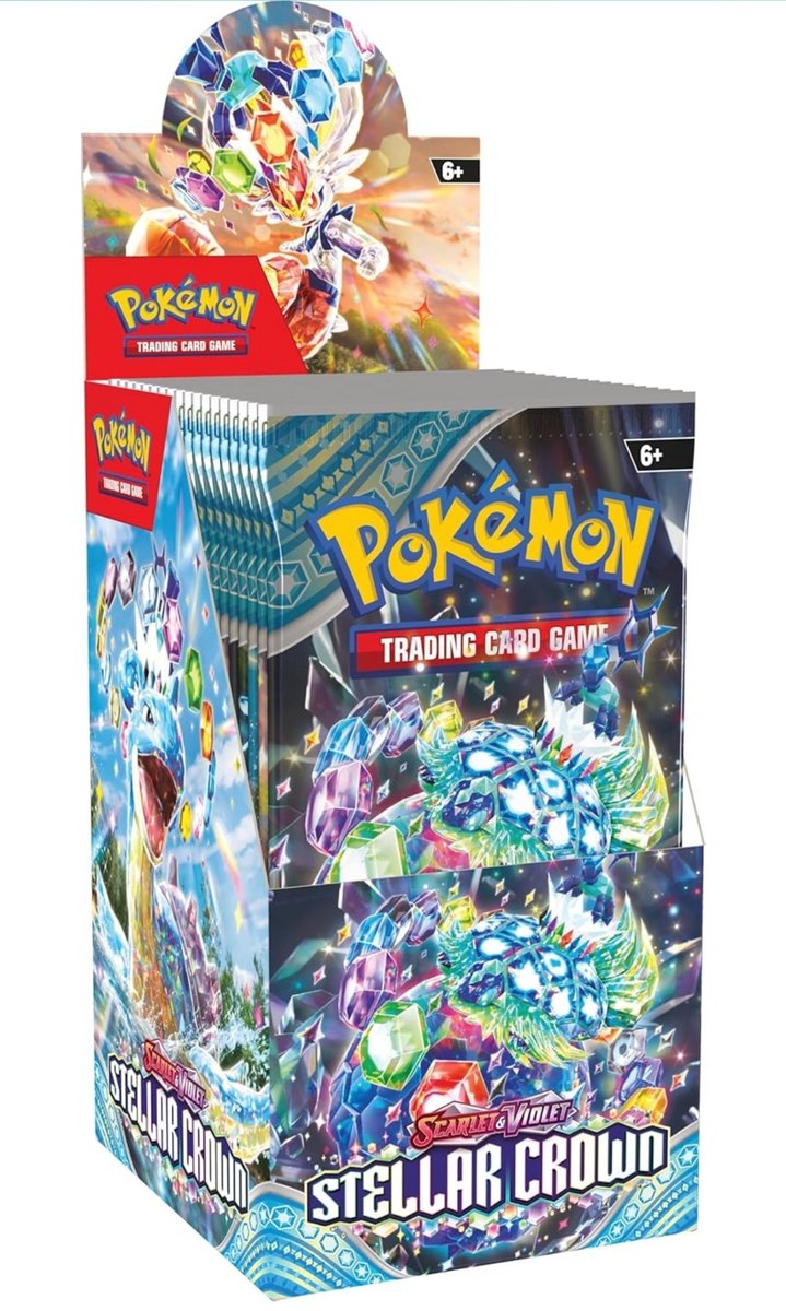 Pokémon pokemon scarlet violet stellar crown booster box (18x booster)