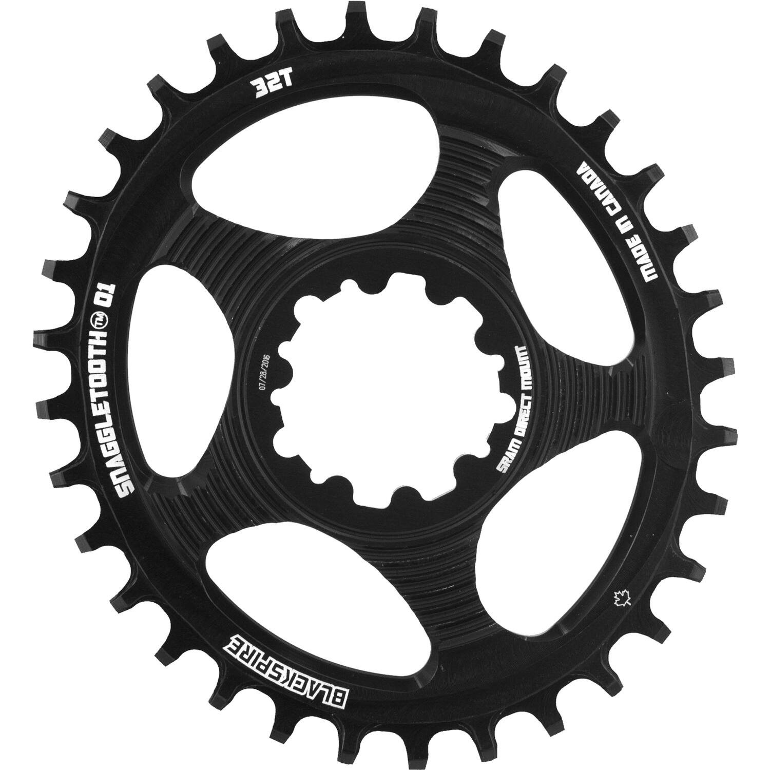 Blackspire - - kettingblad snaggletooth ovaal sram spline 32 6mm offset