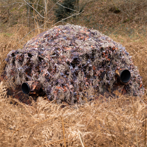 Buteo fototoestel hybride camouflagenet naturel bruin 1,5x3 m