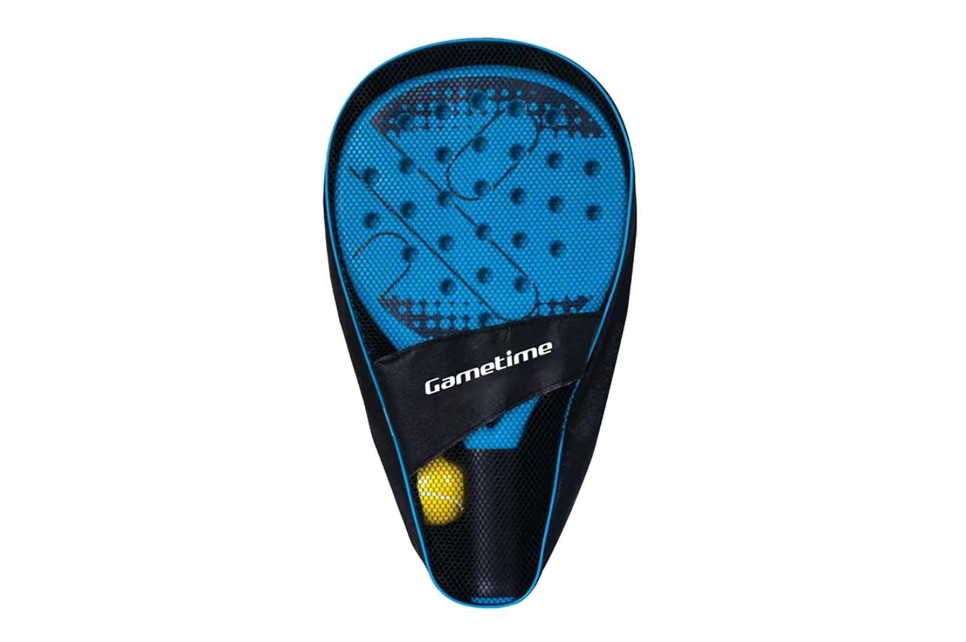 Gametime padelset van 2 rackets met bal in opbergtas, 3dlg.