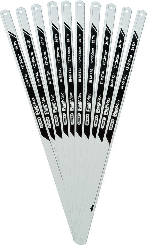 Stanley fatmax metaalzaagblad bimat 300mm 10 stuks 24t inch