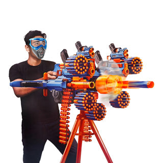 Ty x-shot insani mega barrel licht en rook 72 darts