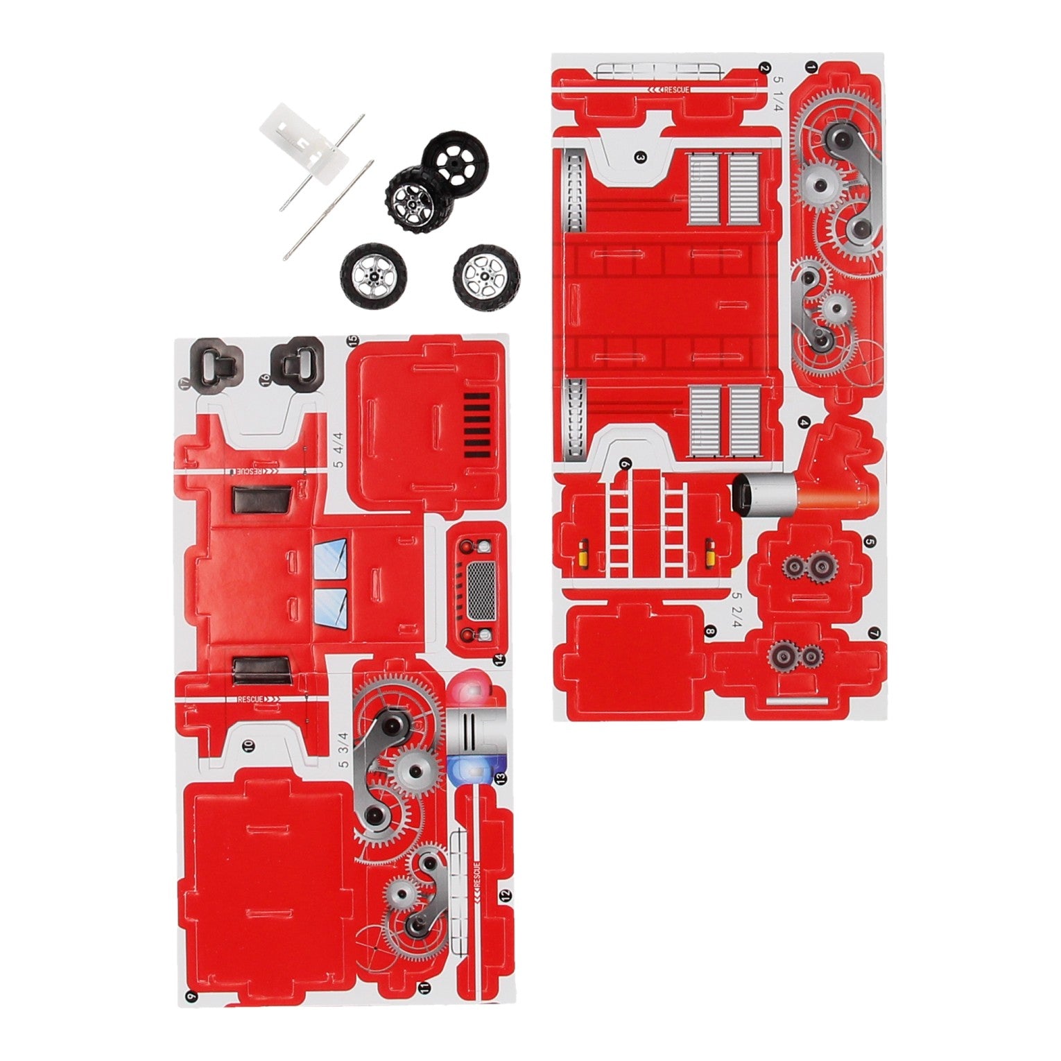 3D puzzel brandweerauto