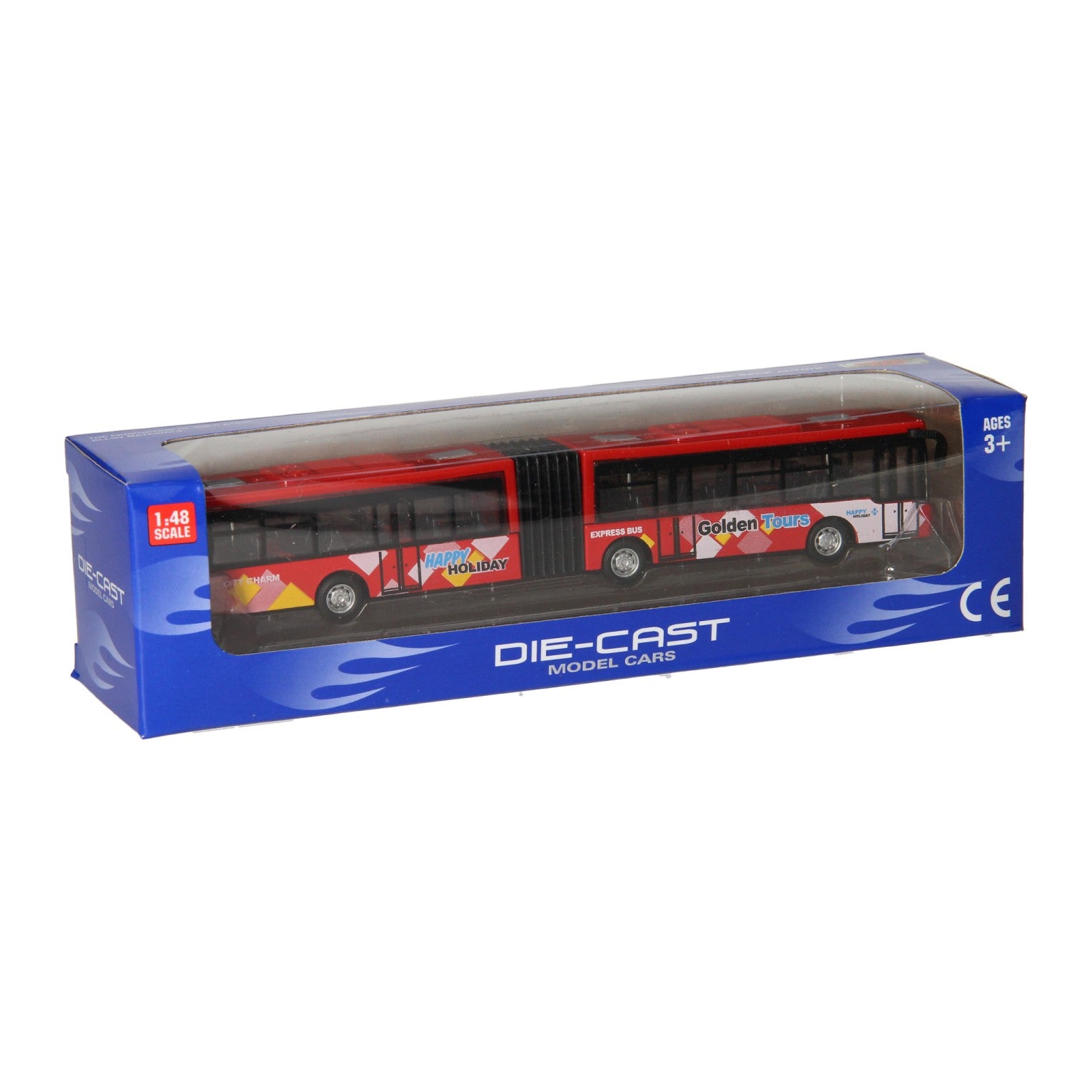 Gegoten metalen trolleybus