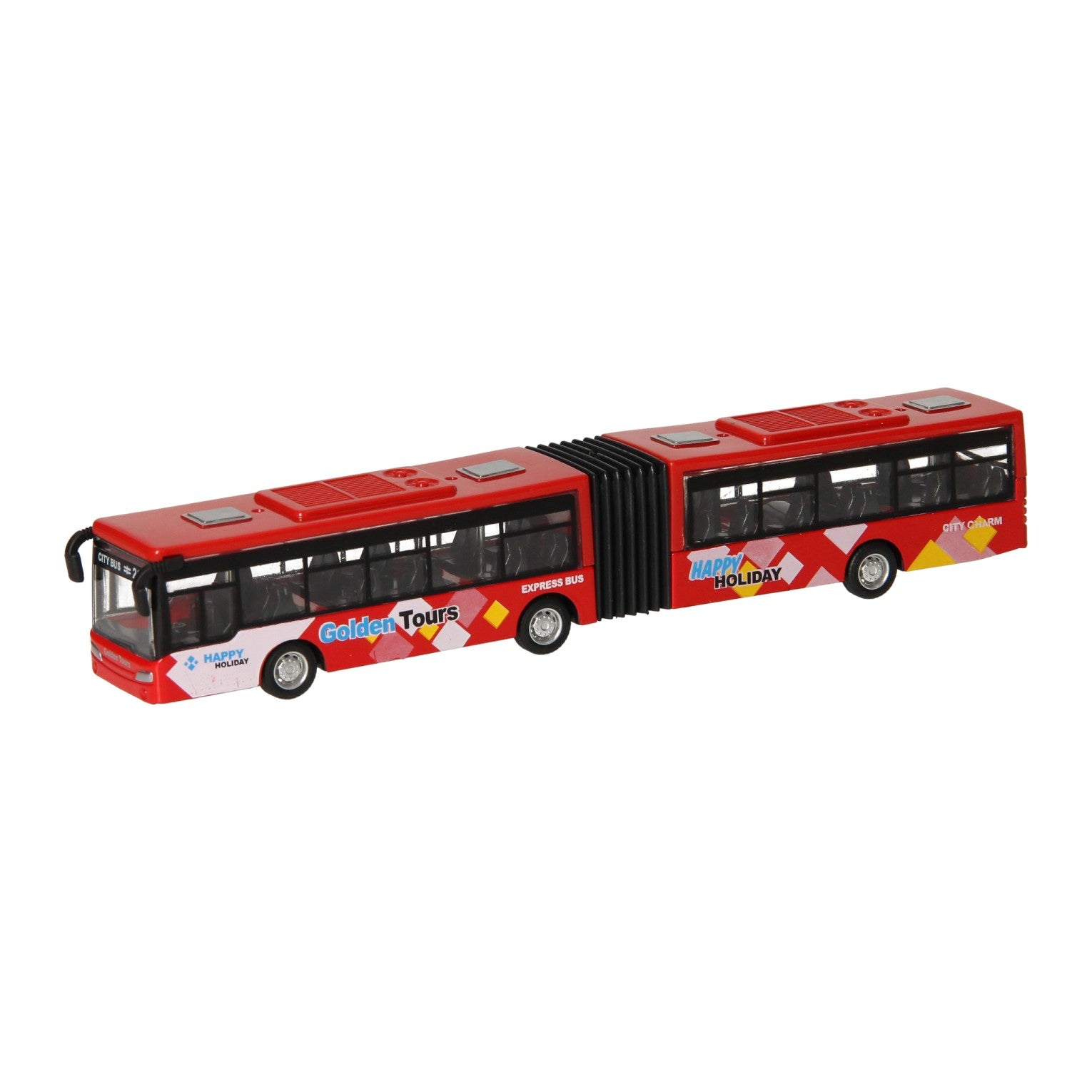 Gegoten metalen trolleybus