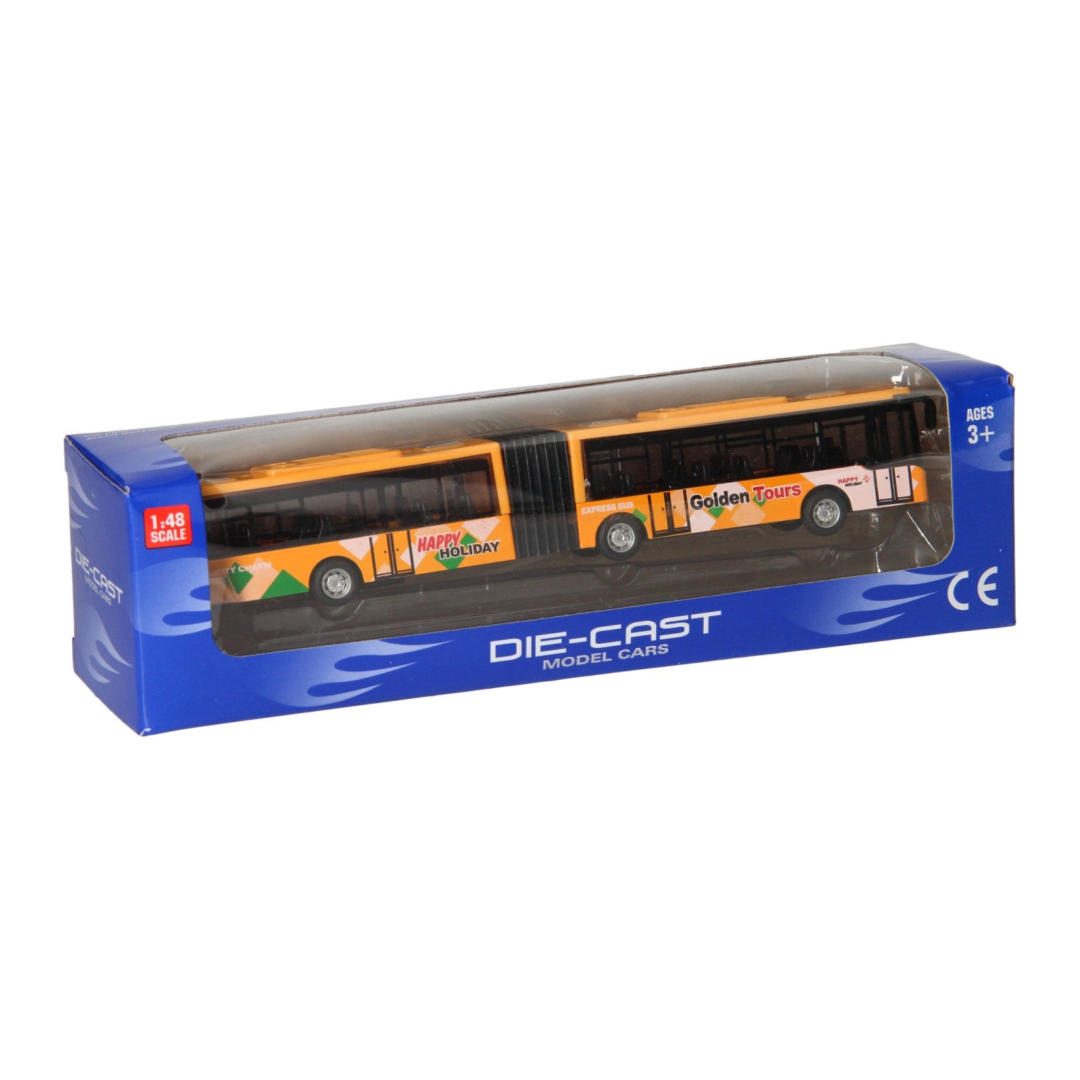 Gegoten metalen trolleybus