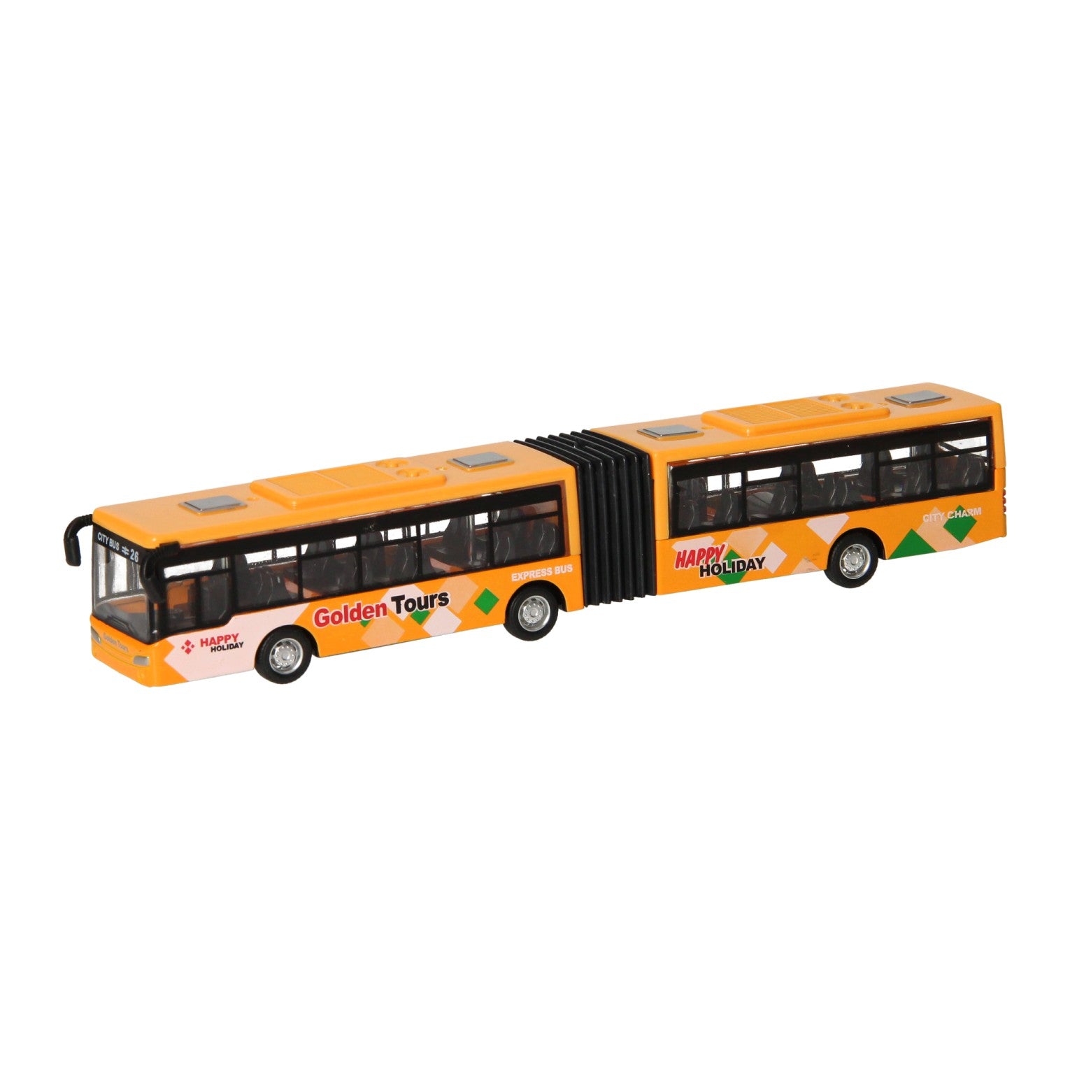 Gegoten metalen trolleybus