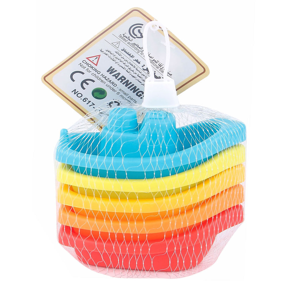 Badbootjes regenboog, 5dlg.