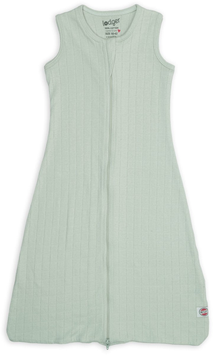 Lodger hopper - hydrofiele slaapzak baby - groen - 0.3 tog - 98cm - biologisch katoen - zomerslaapzak babyslaapzak