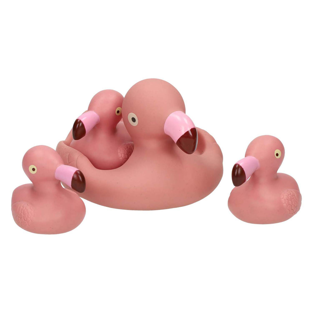 Baddieren flamingofamilie, 4dlg