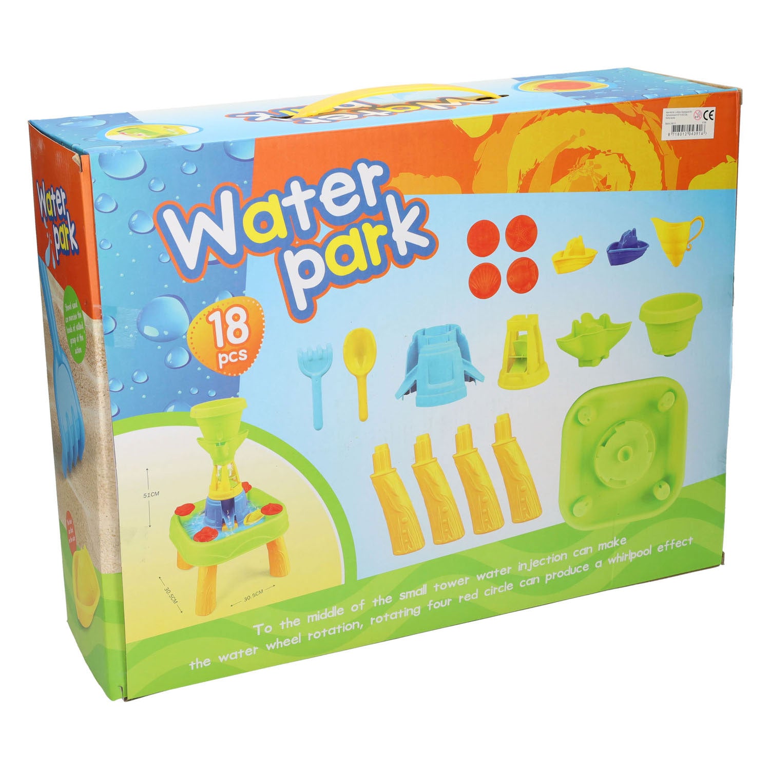 Waterpark watertafel waterval