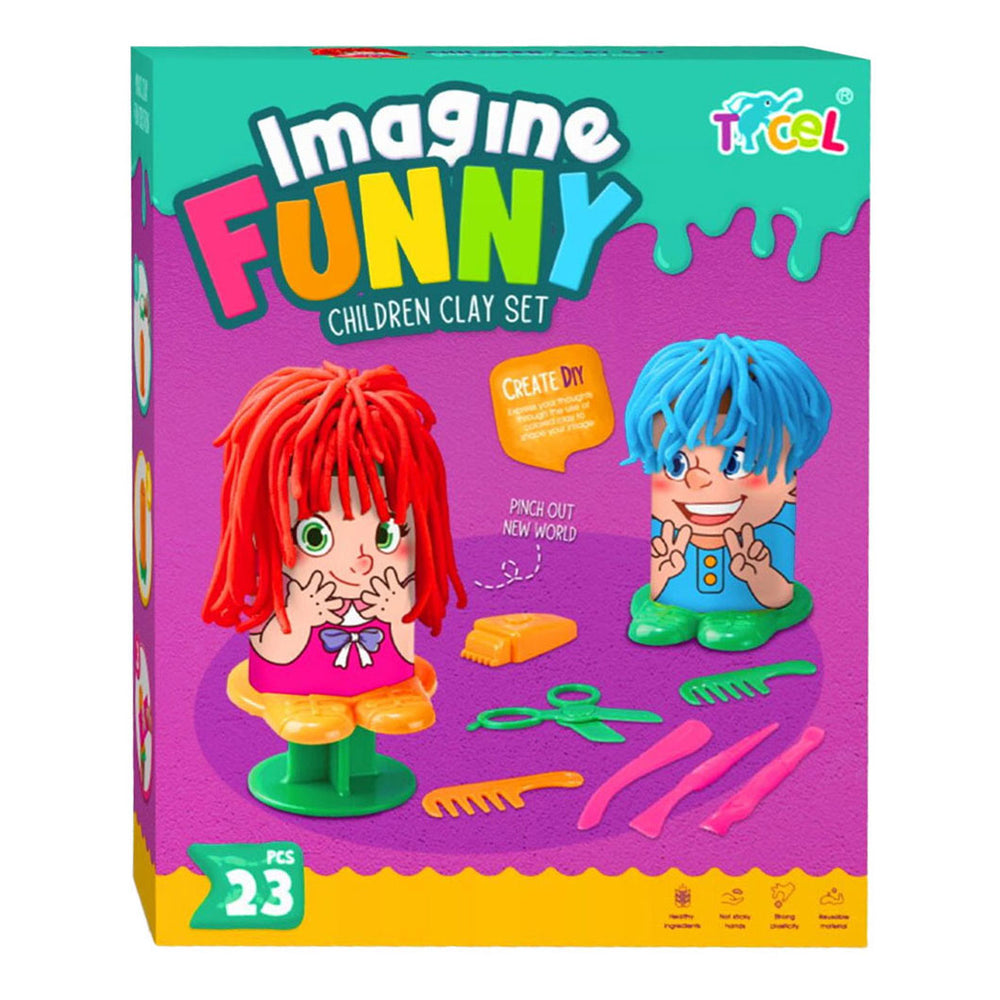 Lobbes kleiset kapsalon - 6 kleuren klei