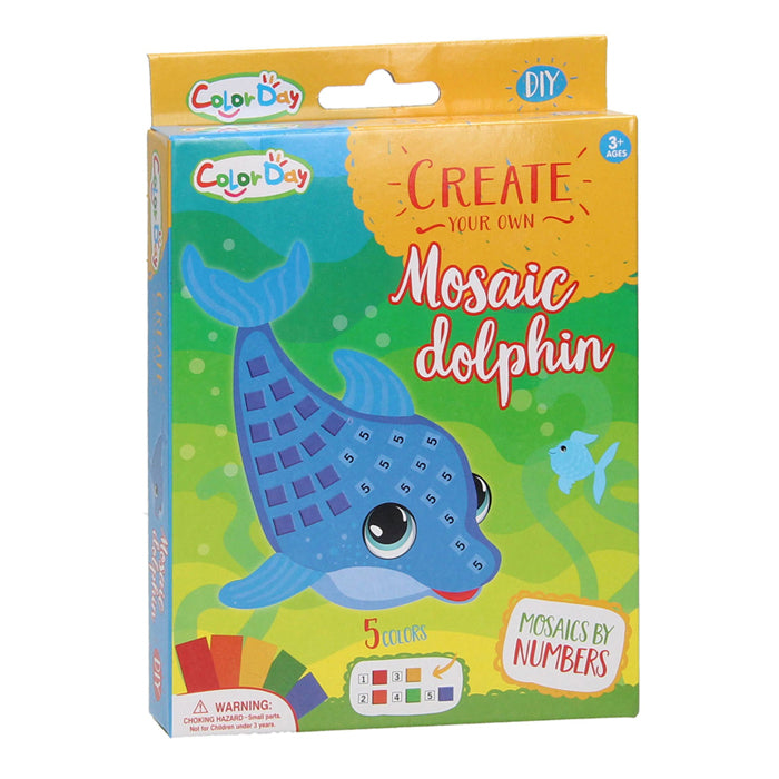 Mozaïek dolfijn maken