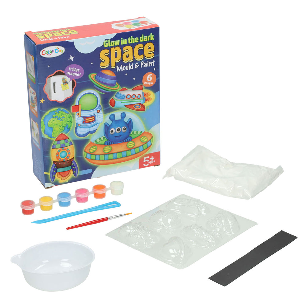 Lobbes gieten schilderen glow in the dark space