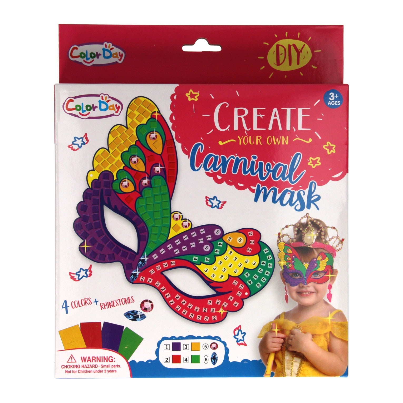 Masker versieren mozaïek