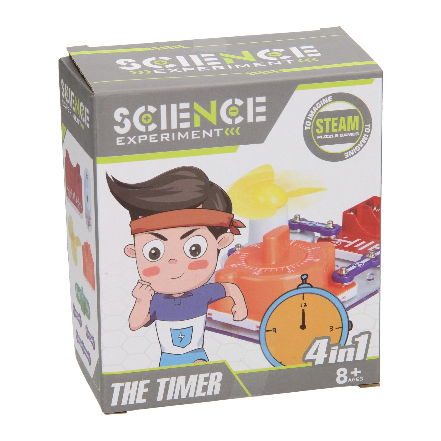 Wetenschapsexperiment de timer en zaklamp 2in1