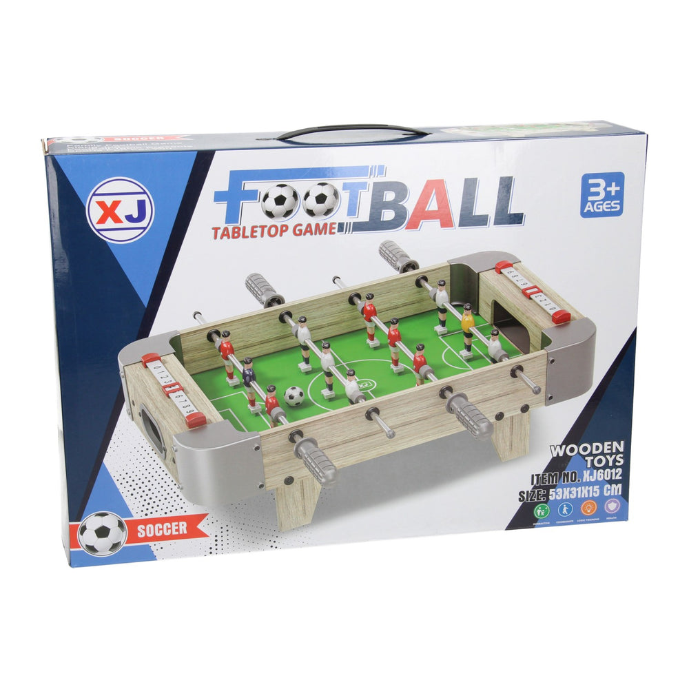 Houten tafel voetbalspel