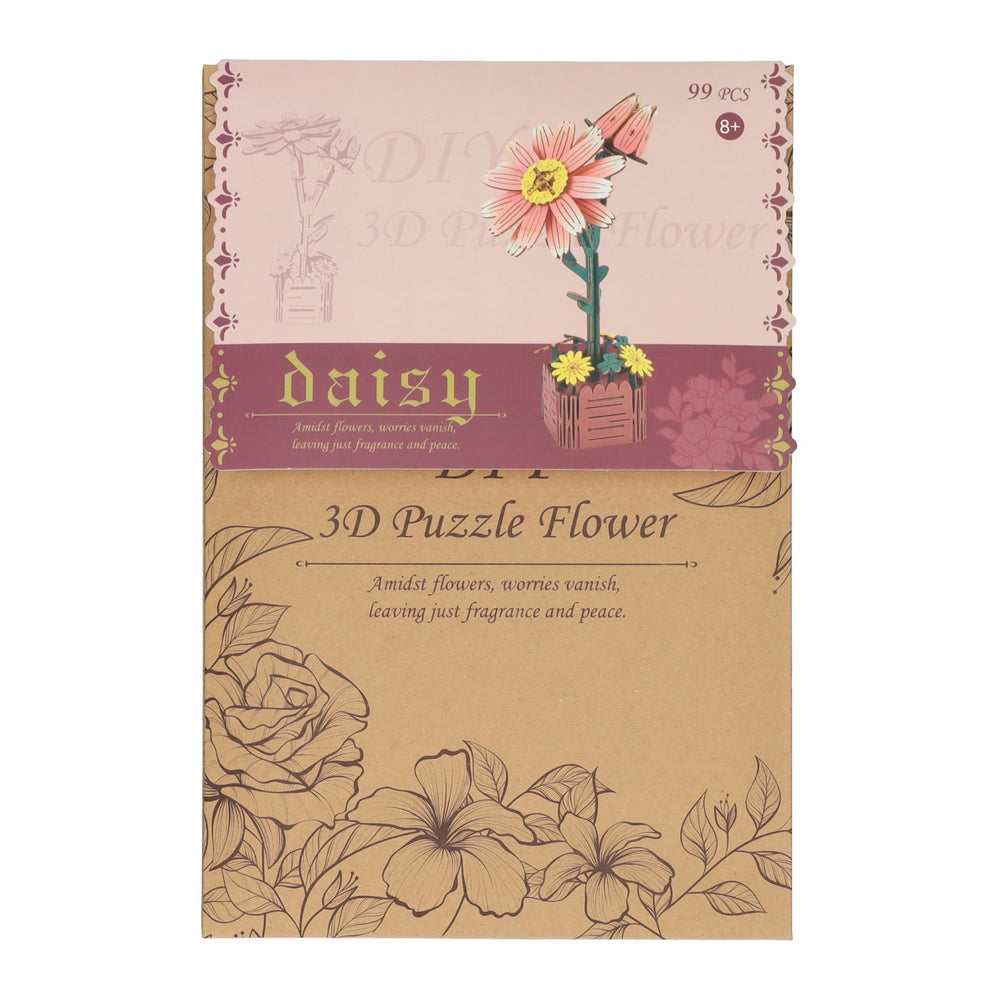 Lobbes houten 3d bouwpakket daisy flower - 99dlg.