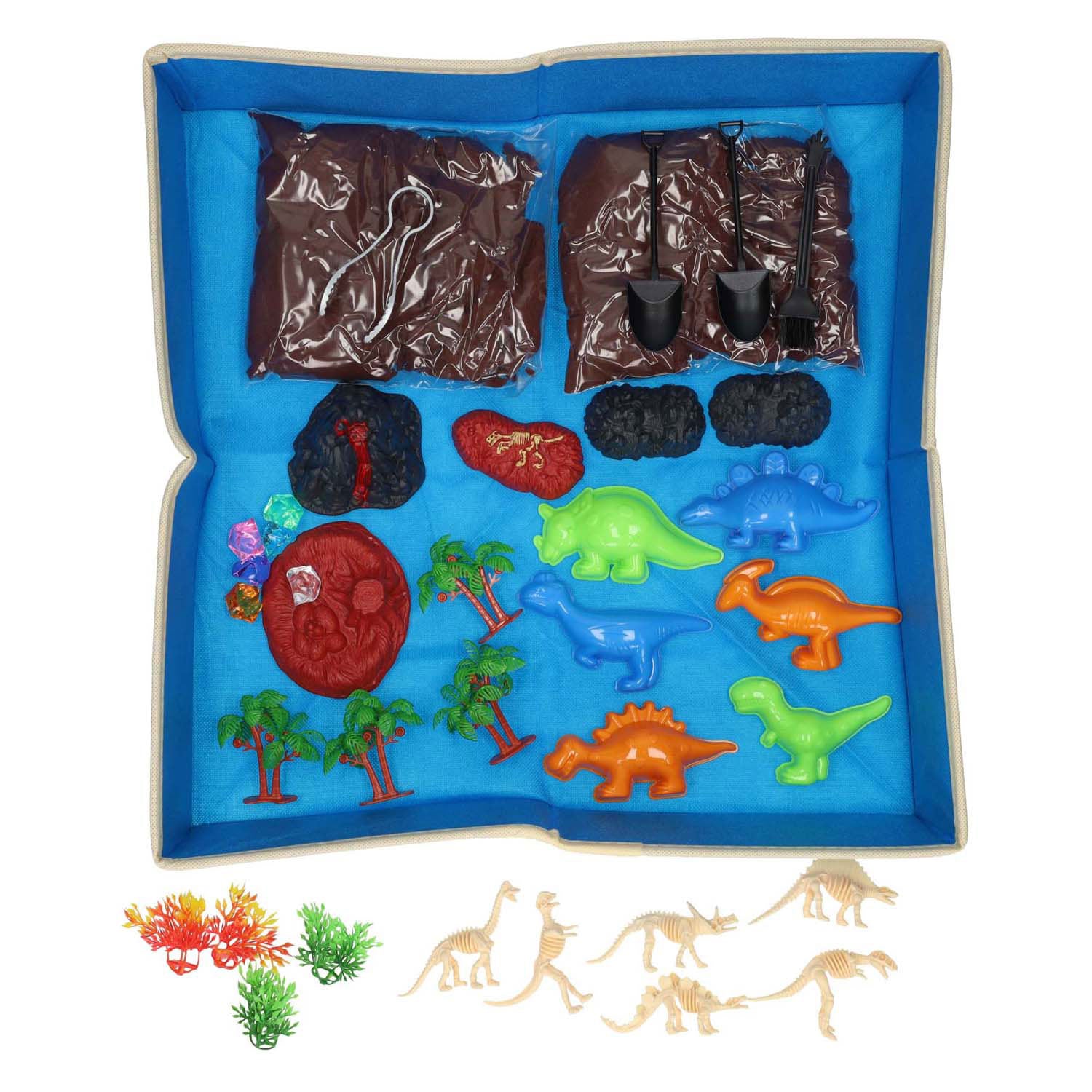 Speelzand dinowereld met speelmat