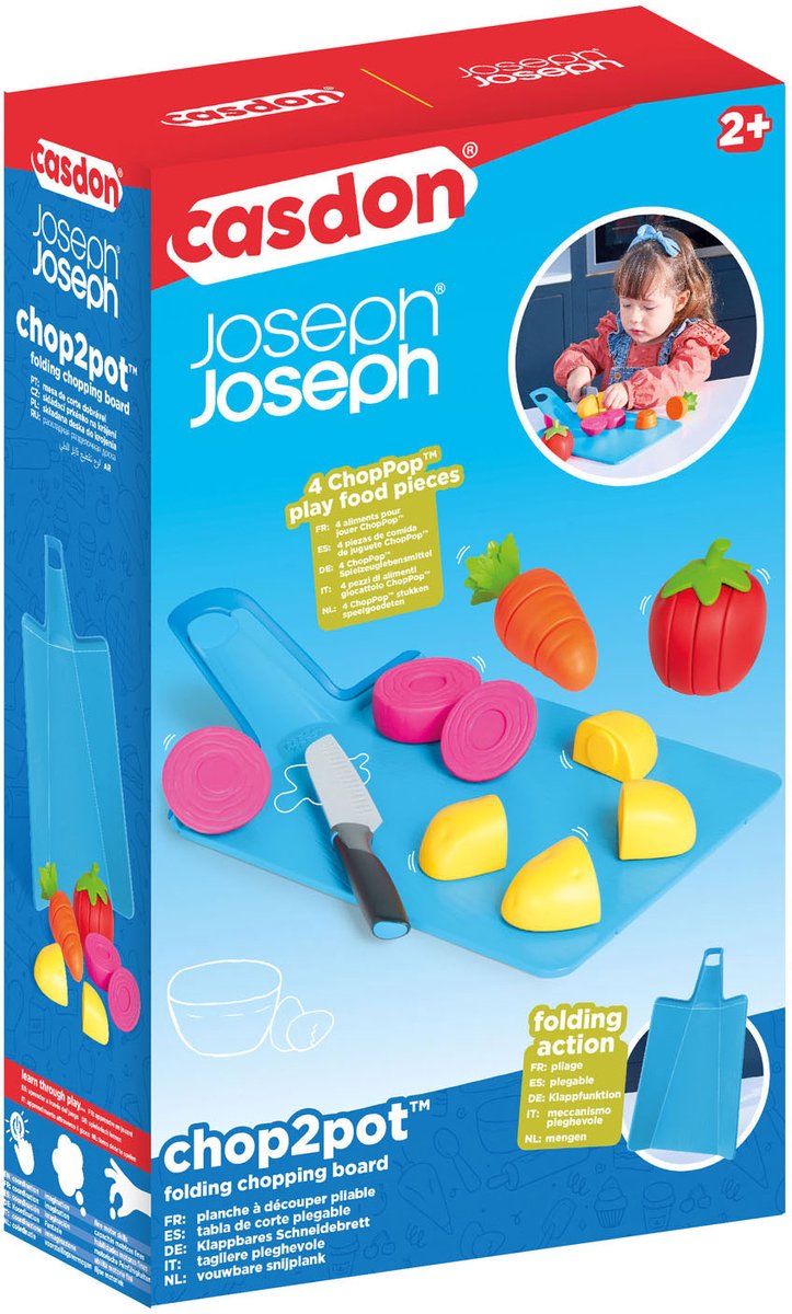 Casdon joseph josheph chop2pot speelgoed etenset, 16dlg.