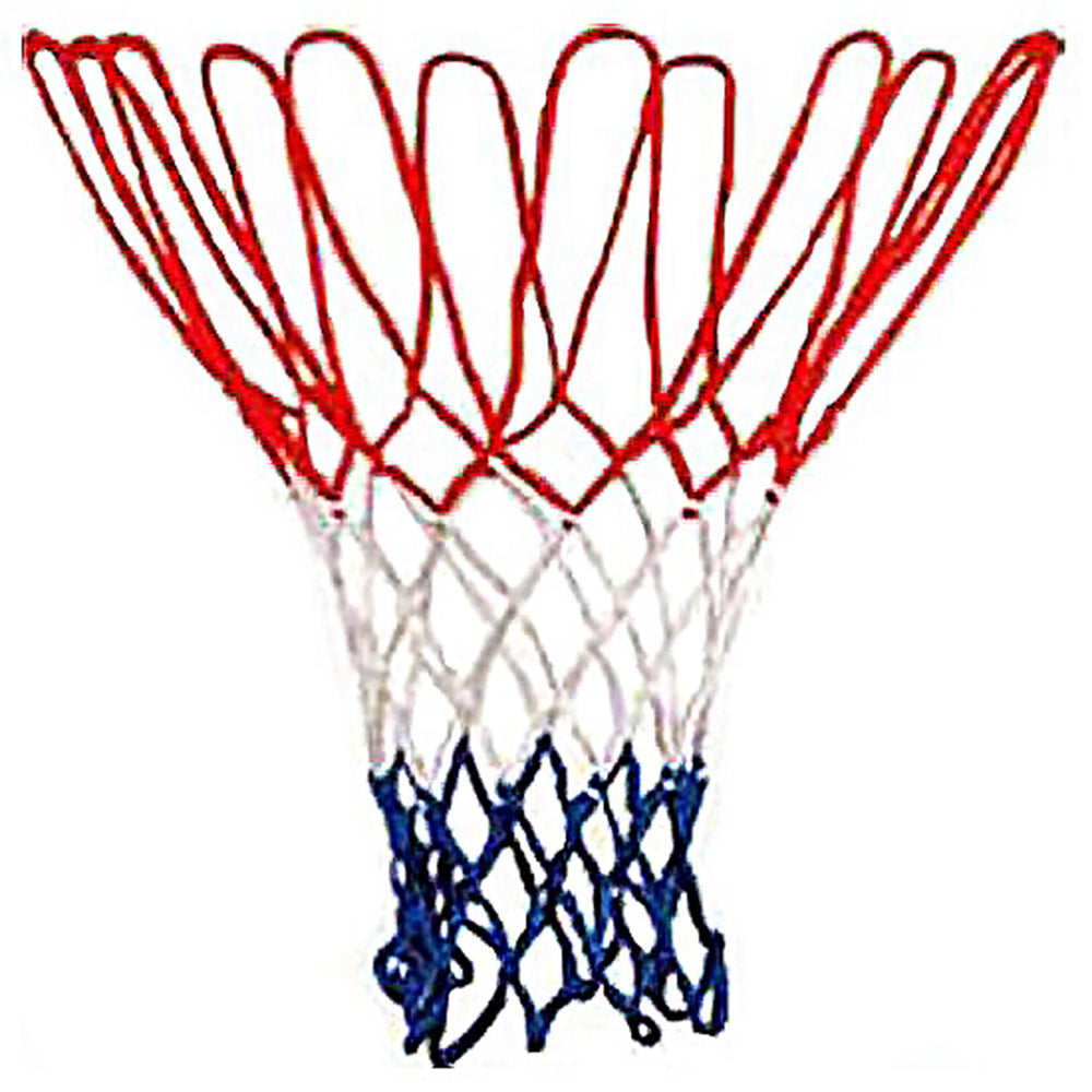 Engelhart basketbalnet rood wit blauw, los net, exclusief ring
